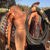 Working Hand Wade by Keith Valley - Flat Plate 7/8ths riggin - Gullet - 7 & 1/2 H by 6 & 1/4 W by 4 - Horn 5 & 1/2 by 5 & 3/4 - 90 degree bars - 7/8ths flat plate - 15 & 1/2 inch seat - Cantle 12 & 1/2 inch wide by 4 inch high with 1 & 1/2 inch Cheyenne Roll